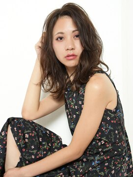 トータルビューティーハウス フラップ ミチ 野田店(total beauty house flap MICHI) 【flap MICHI】島田和也  無造作カールミディ