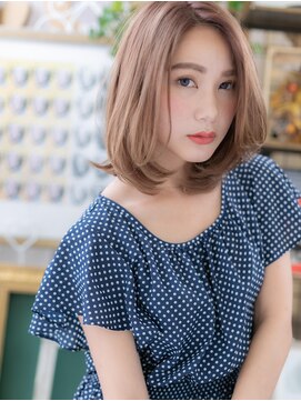 カバーヘア イヴ 戸頭店(COVER HAIR EVE) *EVE戸頭*外国人風カラーで前下がり抜け感ワンカールａ