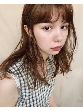 ナル(nalu.) オレンジベージュ / シースルーバング