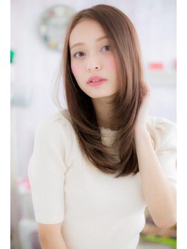 ミック ヘアアンドメイク アップ 駒込店(miq Hair&Make up) センターパートで小顔♪美髪ストレートc1