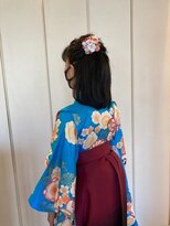 美容室 ル クラージュ&nbsp;小学生卒業式の袴ダウンへアセット