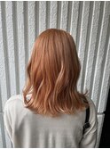 オレンジベージュ☆ボブスタイル