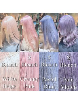 ジルバイジゼル(JILL by GiseL) K_26 ホワイト/ピンク/ブルー/ラベンダー/エプレ