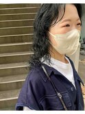 【Barouche/中島綾子】　スパイラルパーマ　ブルーカラー　堀江