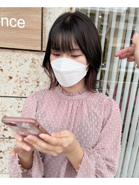 シンス(Since) ちらりと柔らかクリアピンクインナーカラー