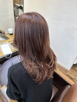〈藤間〉ショコラブラウン/大人かわいいピンクブラウン