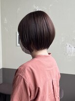 ヘアーメイク アチャ(hair make accha) 大人可愛い20代30代40代前下がりボブ丸みショート/ミニボブ