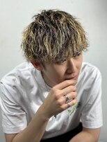 ヒロギンザ 上野店(HIRO GINZA)&nbsp;メンズパーマツイストスパイラルメッシュ束感ツーブロマッシュ