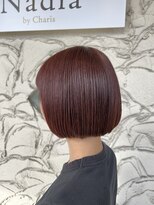 ナディアバイカリス(Nadia by charis)&nbsp;ボブ|切りっぱなしボブ|ピンクブラウン