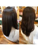 アイロン無しでも艶髪/似合わせカット