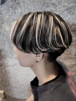 メンズサロン ガウディ 高槻店(men's salon Gaudi)&nbsp;メンズバレイヤージュ×前下がりマッシュ×カルマパーマ仕上げ