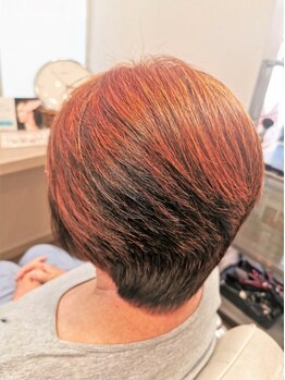 ドゥージングヘアースクラッチ(Dozing Hair Scratch)の写真/【岡崎/コムタウンからすぐ】地肌に優しく髪が傷みにくい白髪染め「水溶きハーブカラー」などもご用意◎