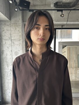 ノラジャーニー(NORA Journey) メンズボブウルフメンズミディアムレイヤーカットメンズウルフ