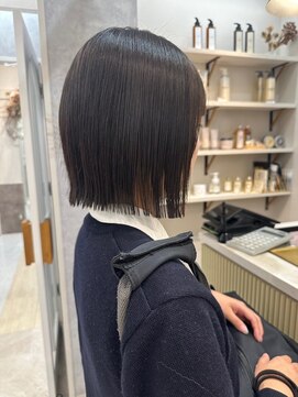 ポジ(poji) 髪質改善カラー 艶カラー ブラウンカラー ミディアム