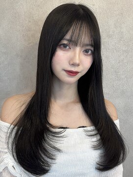 ルームバイシー 新宿(Loom. by Sea) 〇レイヤーカット×グレージュ【ミニウルフ/チェリーブラウン】