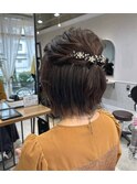 ウェディングヘアセット