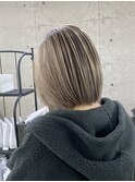 ハイライトハイトーンダブルカラー20代30代40代前髪ブリーチ