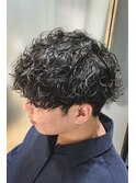 波巻きパーマ