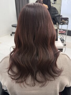 【ブリーチ無し】ローズブラウン