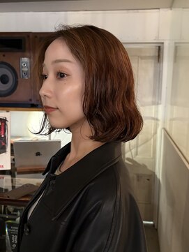 アンプラグド(unplugged) 外国人風ウェーブボブパーマ/unplugged