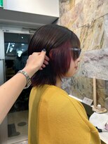 ロア バイ シズク センター南(LOA by sizuk)&nbsp;チョコレートブラウン×ワインレッドインナー