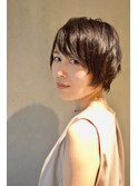 ナチュラル透明感ショート