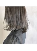 ハイライトカラー×透明感グレージュ