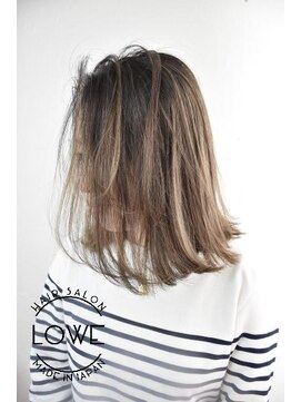ルーヴェ(LOWE) 【LOWE】外国人風ハイライト/ヘルシーレイヤー/大人ボブ