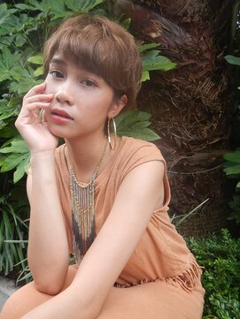 キーン 立川店(keen) 【ｋｅｅｎ×武田】オレンジベージュ、ハンサムショート