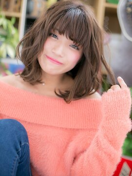 カバーヘア ブリス 大宮西口(COVER HAIR bliss) ■bliss大宮10★■くせ毛風無造作ミディアムでボサ可愛♪