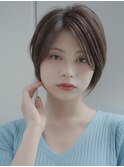 前髪長め大人ショートボブ20代30代40代【AIN.表参道】川原大地