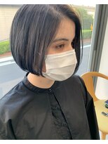 ヘアー アイス 御器所本店(HAIR ICI) ブルーグレーカラー