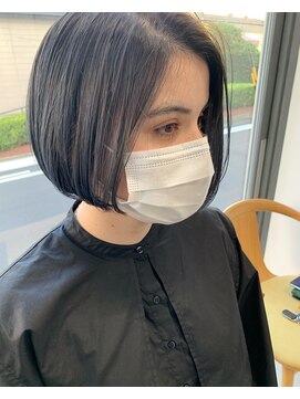 ヘアー アイス 御器所本店(HAIR ICI) ブルーグレーカラー