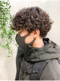 メンズマッシュ、メンズパーマ、くるくるパーマ、強めパーマ