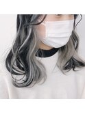 インナーカラー/イヤリングカラー/フェイスフレーミング
