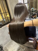 リベルテ銀座　ナチュラルカーキーブラウン×髪質改善