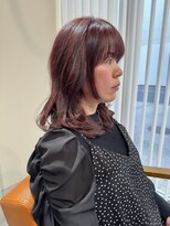 ヘアアンドメイク リンクス 東戸塚店(HAIR&MAKE LINKS) カシスレッド×姫顔まわり