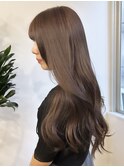 ミルクティーブラウン/髪質改善/ダブルカラー/ケアブリーチ/韓国
