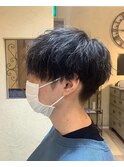 スパイラルパーマ×ソフトツイスト/刈り上げショート
