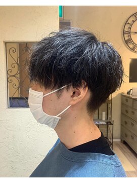 アーティスオム(Artice HOMME) スパイラルパーマ×ソフトツイスト/刈り上げショート