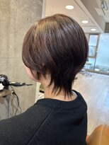 ヘアーアンドメイク ファット(Hair&Make PHAT)&nbsp;大人くびれショートボブ小顔レイヤー透明感ダークグレージュ