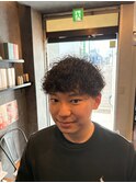 波巻きパーマ
