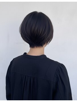 ヘアーメイクパウダー 天王寺寺田町店(Hair make powder) 大人可愛い20代30代40代小顔ひし形ショートボブ丸み前下がり