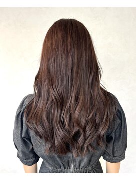 ヘアアンドメイク エジェリ(hair&make egerie) 【髪質改善ピンクブラウンカラー・顔周りレイヤーロング】