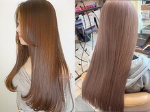 ブリーチ1回なら、人気のベージュカラーが王道。少しくすませてイマっぽく