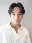 スキンフェードスパイキーショートパーマ短髪刈り上げ