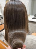 ミラーシャインロングカフェラテベージュ