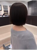 首元スッキリ！ナチュラルボブスタイル◎