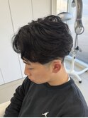 毛流れパーマ