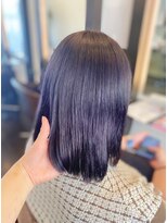 アトリエファゴ ハナミズキ店&nbsp;【Chikano】つやカラーブルー（ブリーチあり）